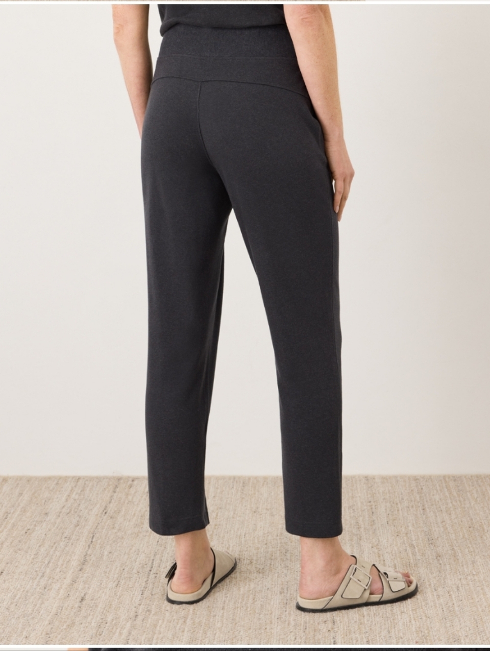 Pact Organic Airplane Tapered Leg Pant in Charcoal